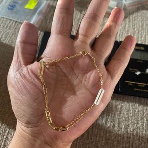 18k Saudi gold bracelet 7.5inch